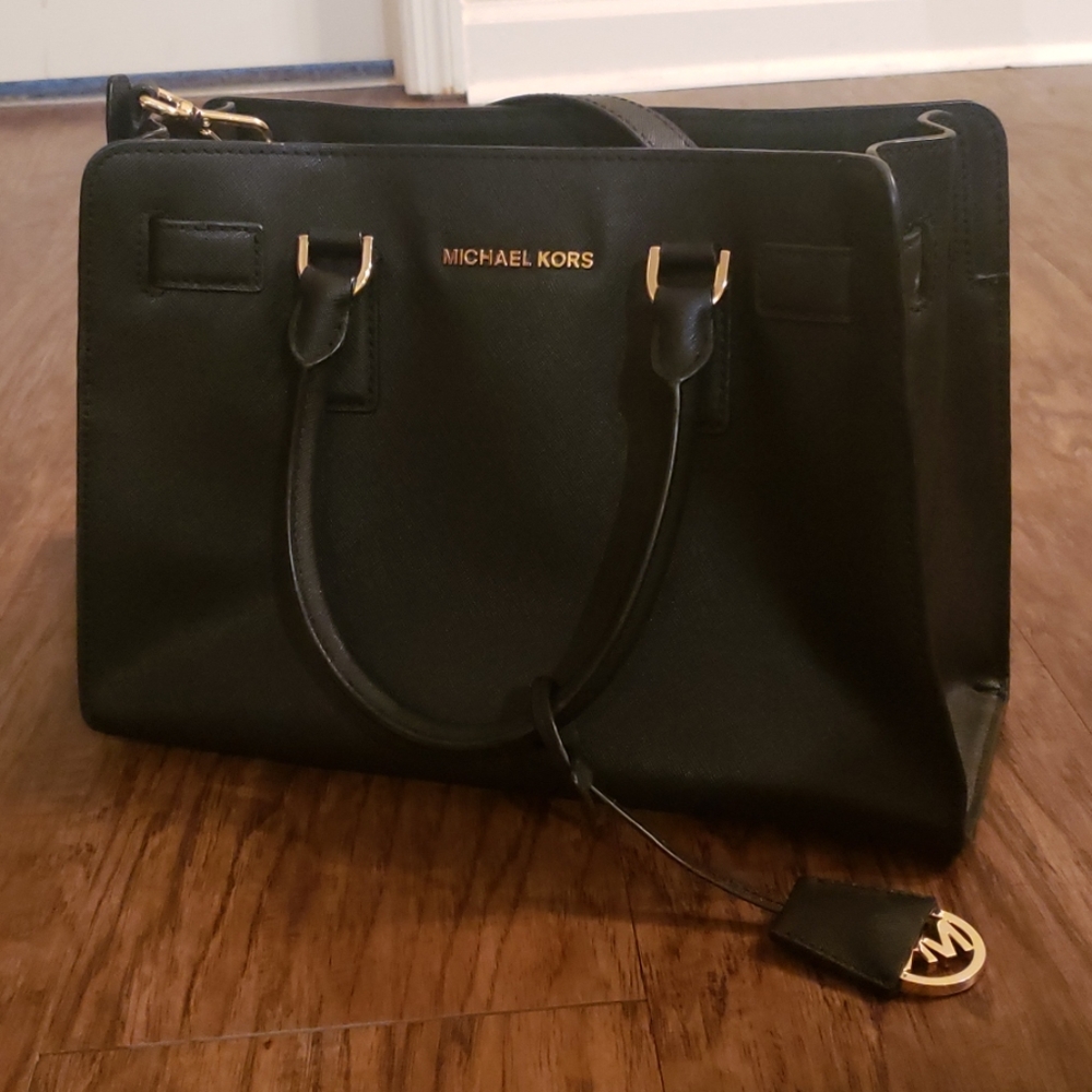 Michael Kors purse- classic,  black leather